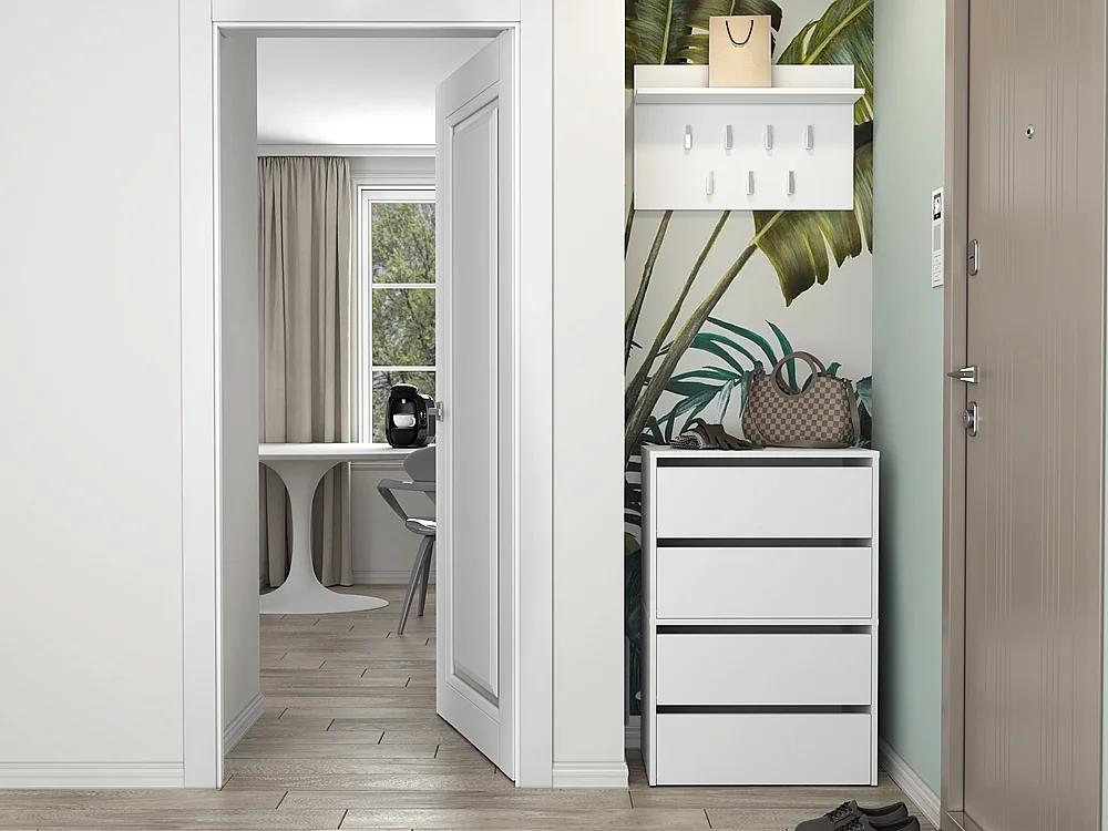 Szafka na Obuwie MODO | Biała |  60x36x44 cm | Szafka na Obuwie