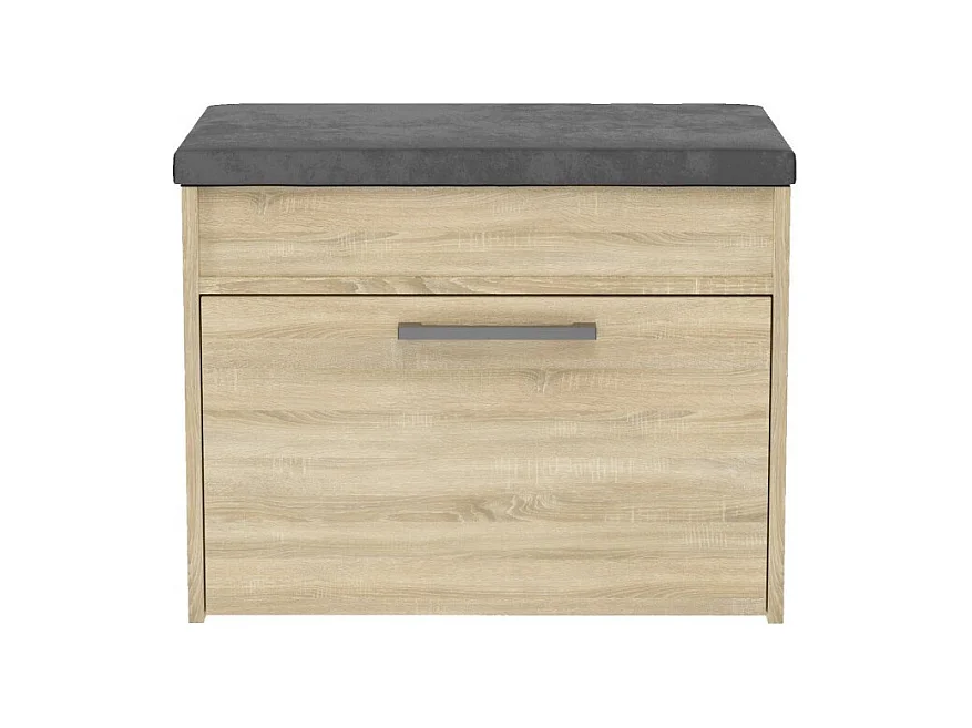 Szafka na Obuwie Parma MINI | Dąb Sonoma | 60x35x49 cm | Szafka na obuwie z siedziskiem