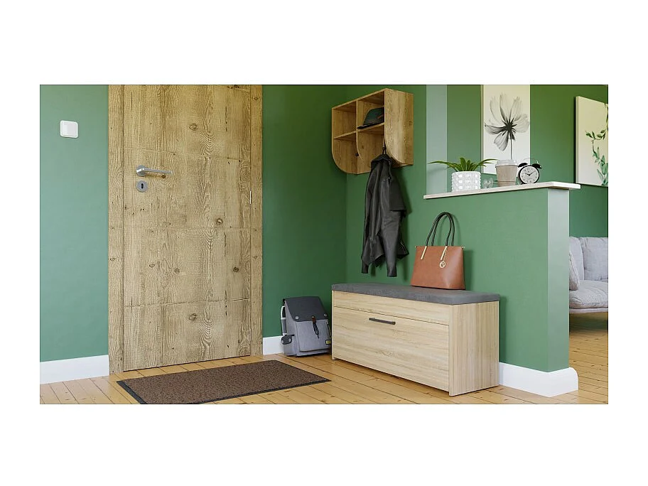 Szafka na Obuwie Parma | Sonoma |  100x35x49 cm | Szafka na obuwie z siedziskiem i schowkiem