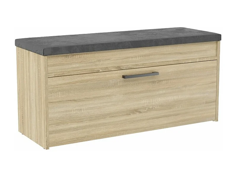 Szafka na Obuwie Parma | Dąb Sonoma |  100x35x49 cm | Szafka na obuwie z siedziskiem i schowkiem