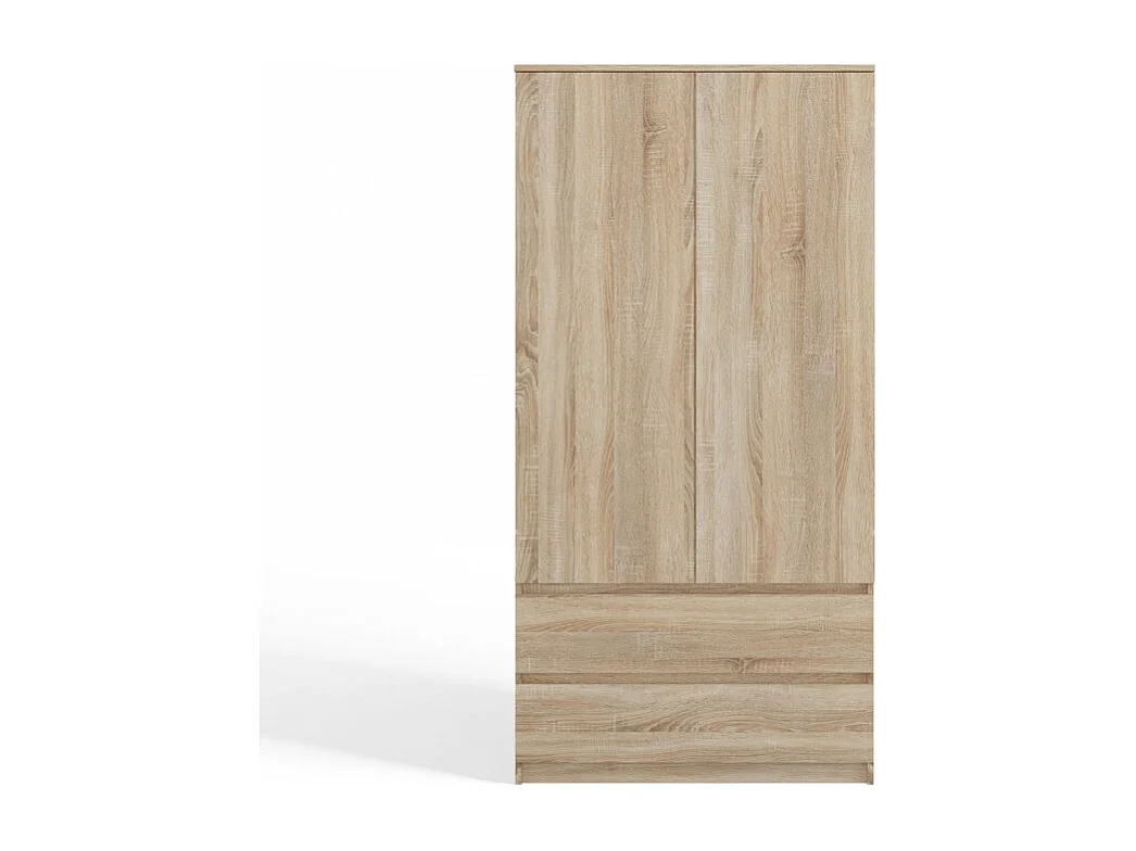 Szafa Malwa SS-90 | Dąb Sonoma  | 90x50x180 cm | Nowoczesna Szafa Dwudrzwiowa