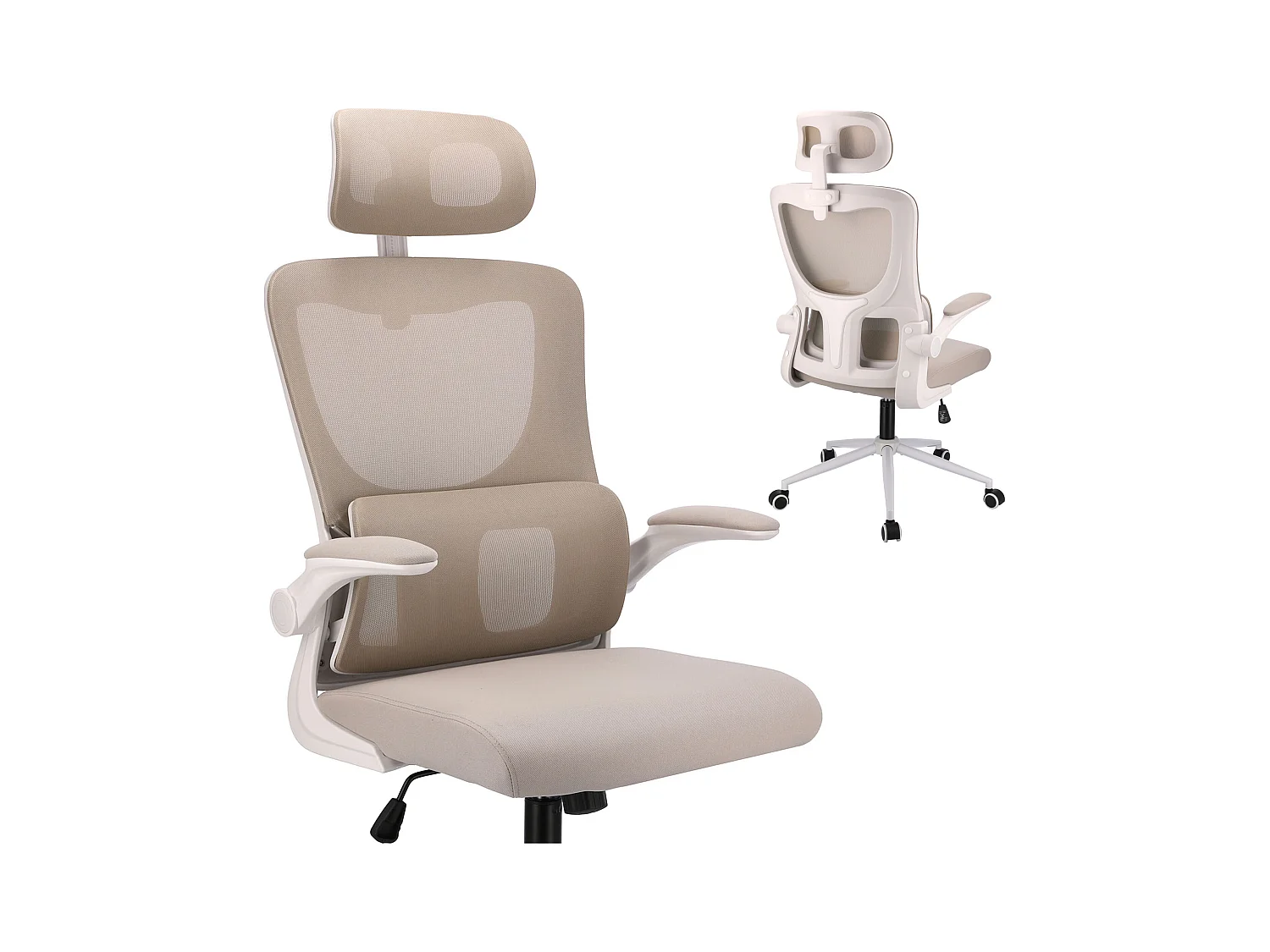 Fauteuil ZEO beige chaise