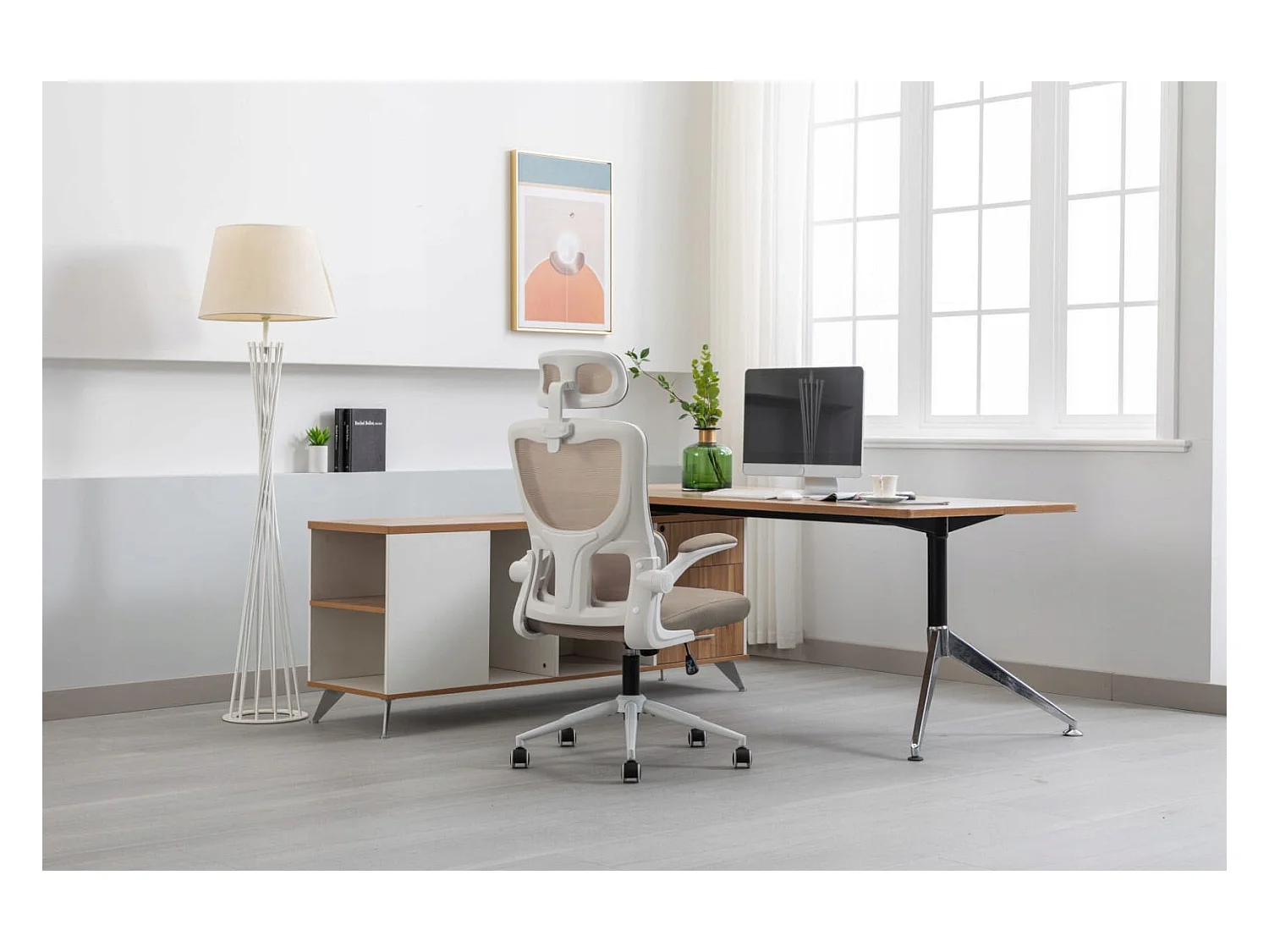 Fauteuil ZEO beige chaise