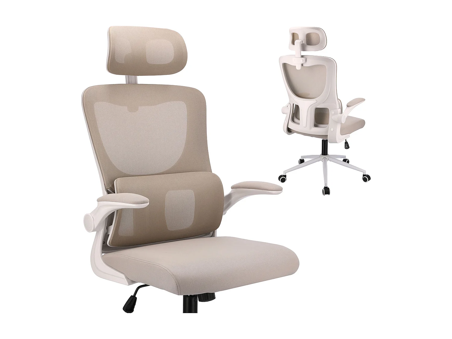 Fauteuil ZEO beige chaise