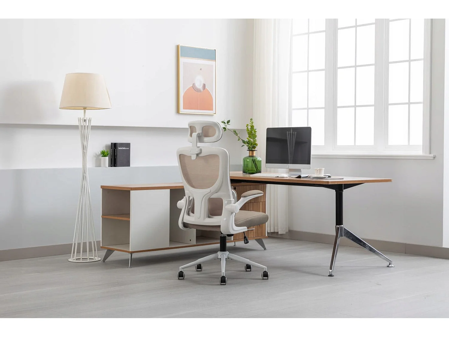 Fauteuil ZEO beige chaise