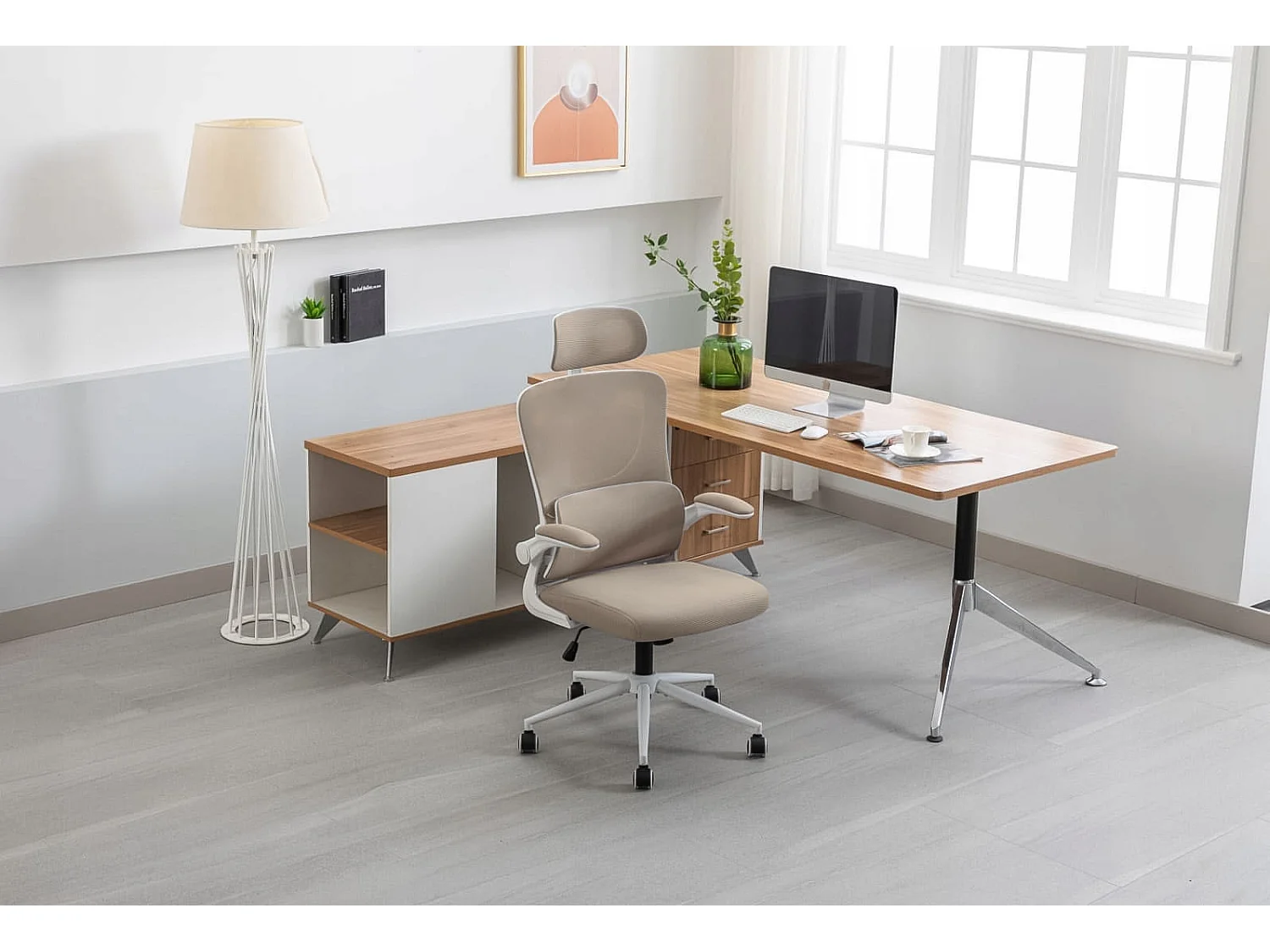 Fauteuil ZEO beige chaise