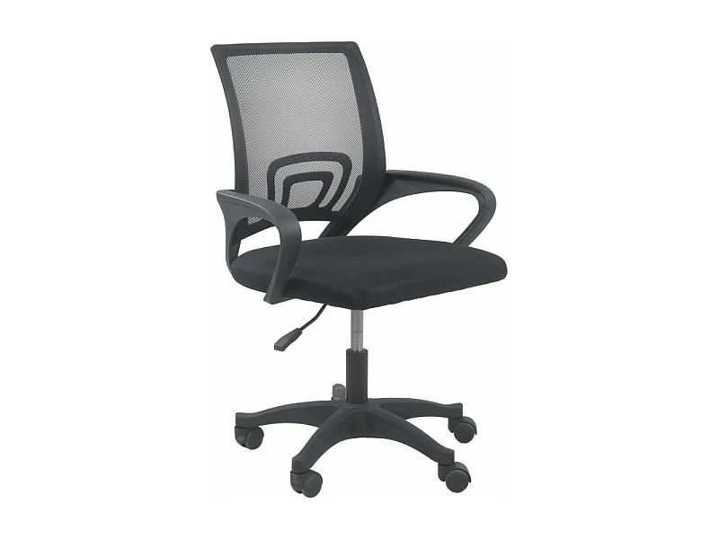 Fotel Obrotowy  Moris | Czarny | 59x48x92 cm | Regulacja Wysokości