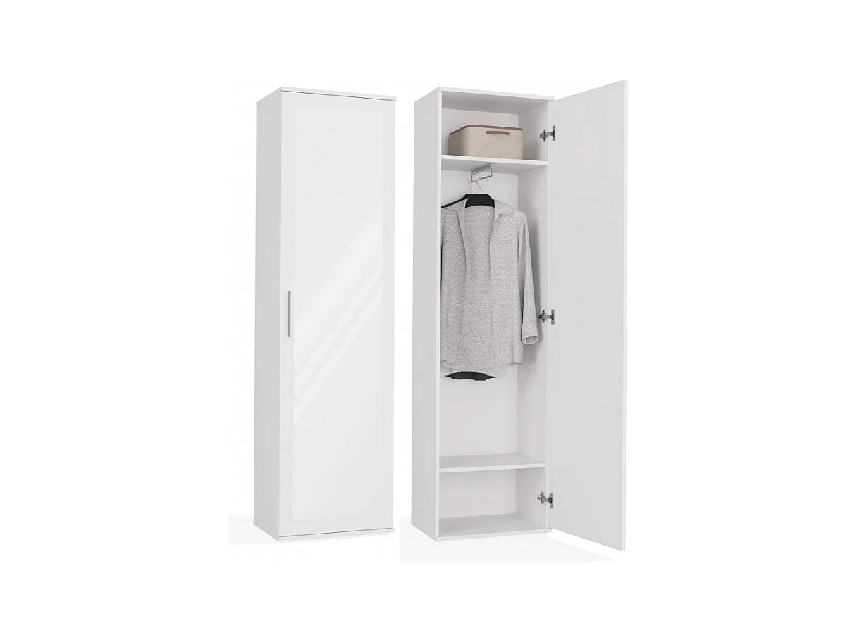 DUO MIROIR DE GARDE-ROBE BLANC MAT