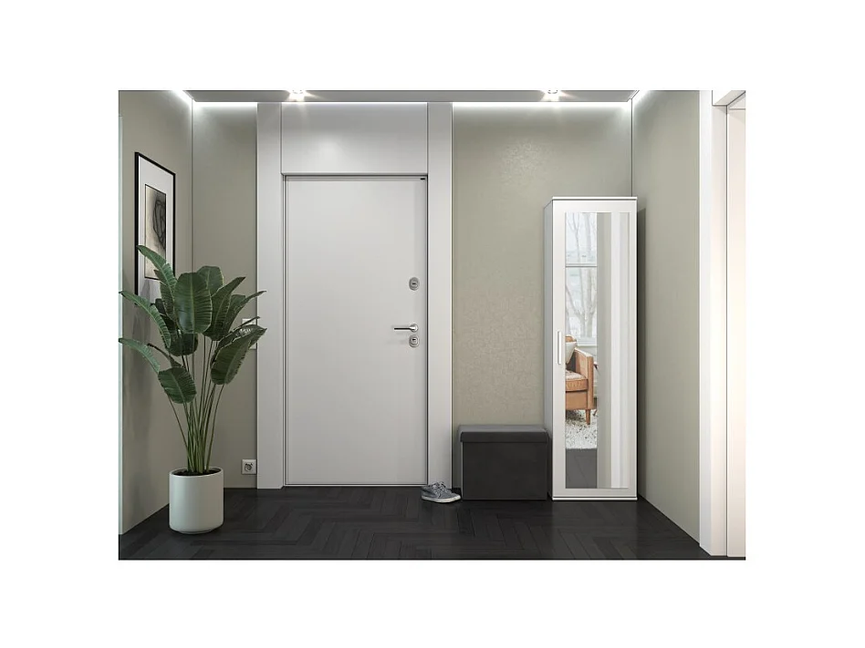 DUO MIROIR DE GARDE-ROBE BLANC MAT