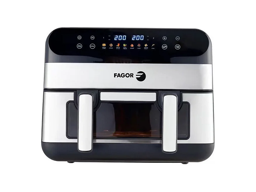 Friteuse sans huile - FAGOR - Airfryer FGF10 - 10L - 2400 W - Ecran tactile - 8 modes pré enregistré – Grande cuve de cuisso