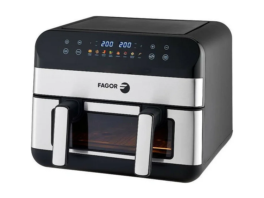 Friteuse sans huile - FAGOR - Airfryer FGF10 - 10L - 2400 W - Ecran tactile - 8 modes pré enregistré – Grande cuve de cuisso