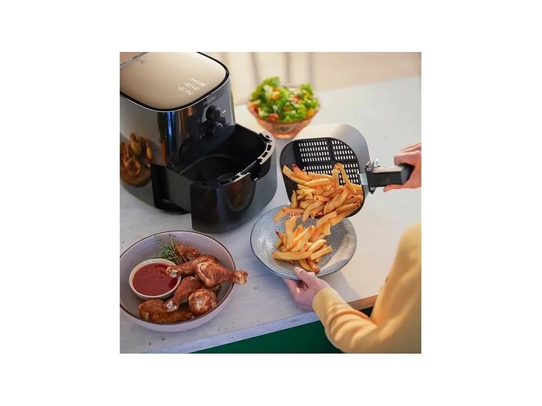 Friteuse sans huile - PHILIPS - Airfryer L HD9200/90 Série 3000 - 4,1L - 4 personnes - 7 préréglages - Noir