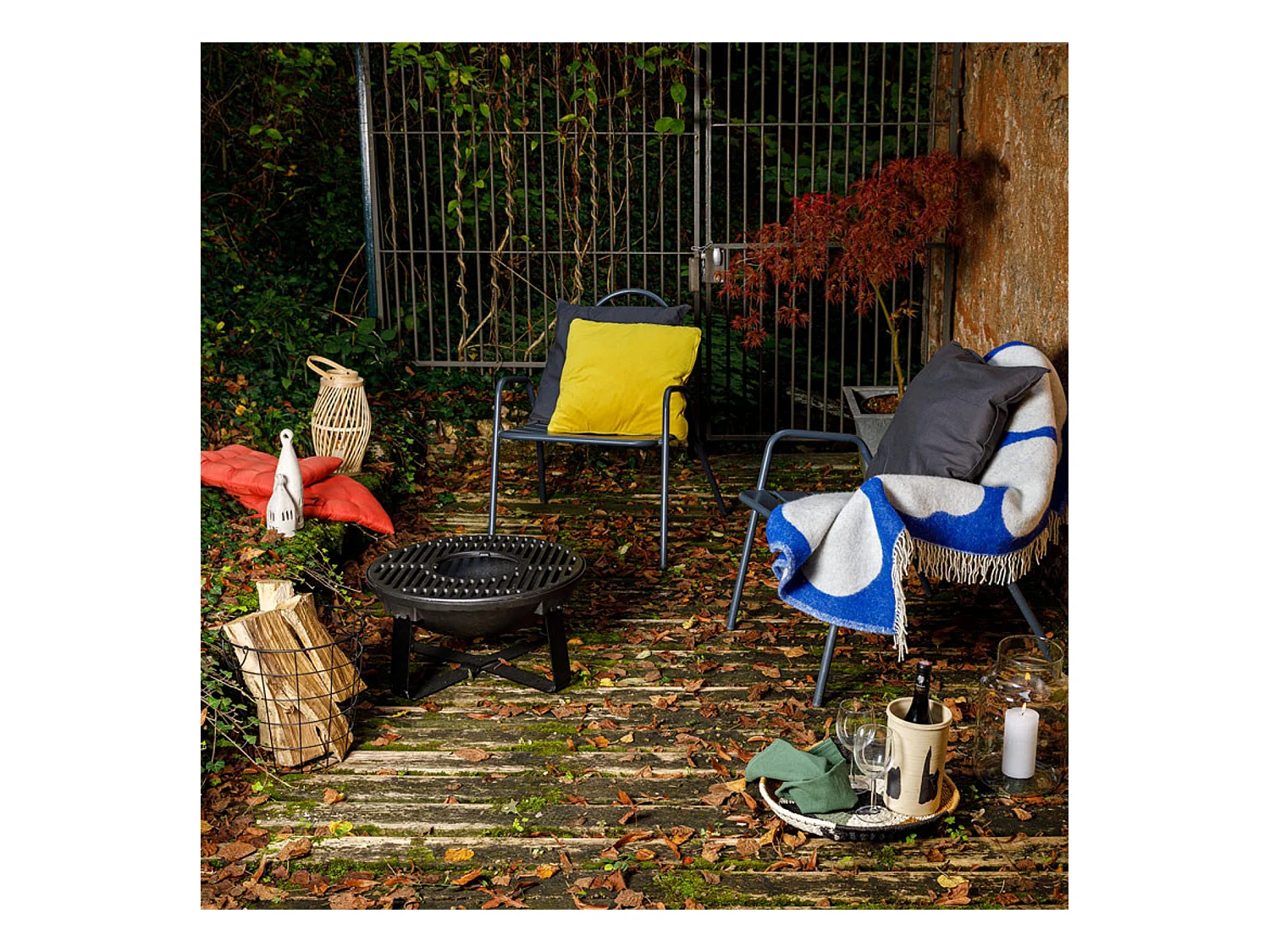 Braséro avec cuve en fonte émaillé Ø 52 cm - Somagic