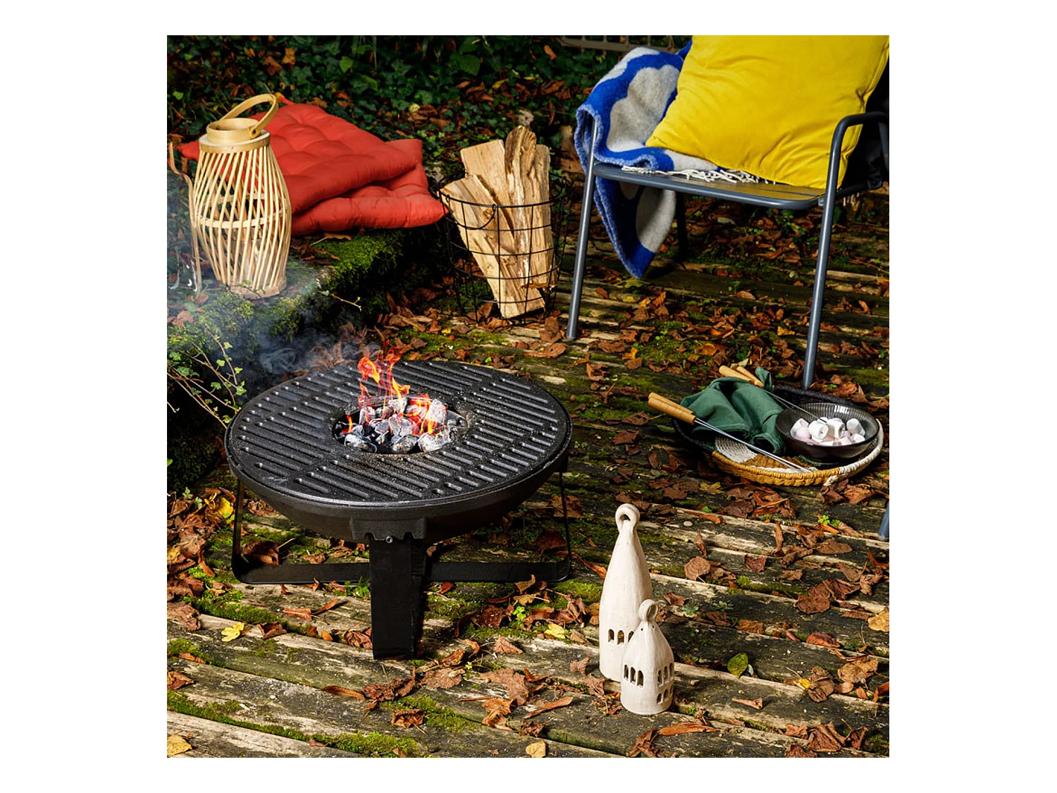 Braséro avec cuve en fonte émaillé Ø 52 cm - Somagic