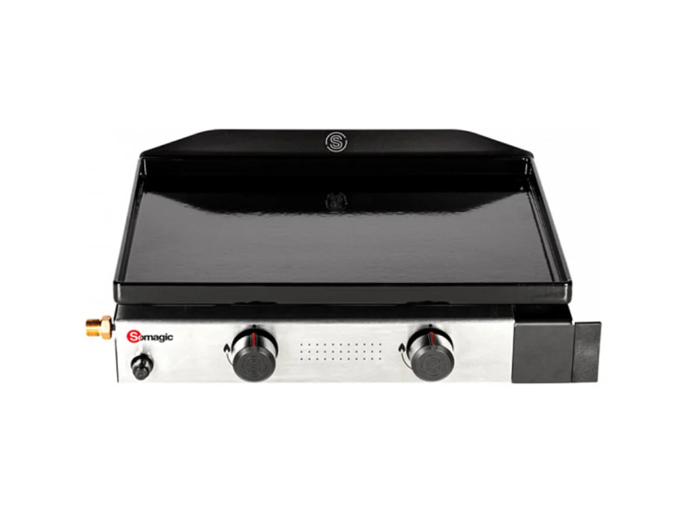 Plancha gaz à poser 2 brûleurs Solia 200 - Somagic