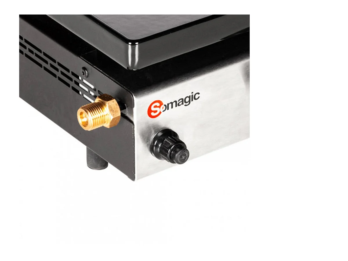 Plancha gaz à poser 2 brûleurs Solia 200 - Somagic