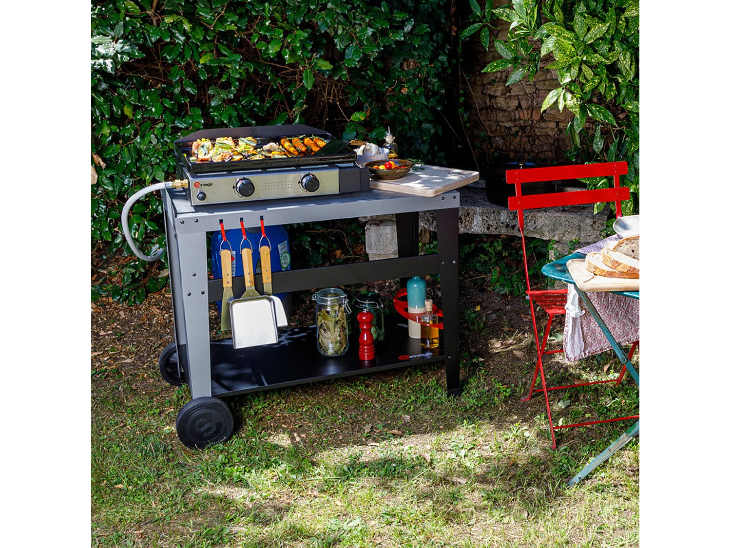 Plancha de gas SOLIA 200 2 quemadores 4,25kW