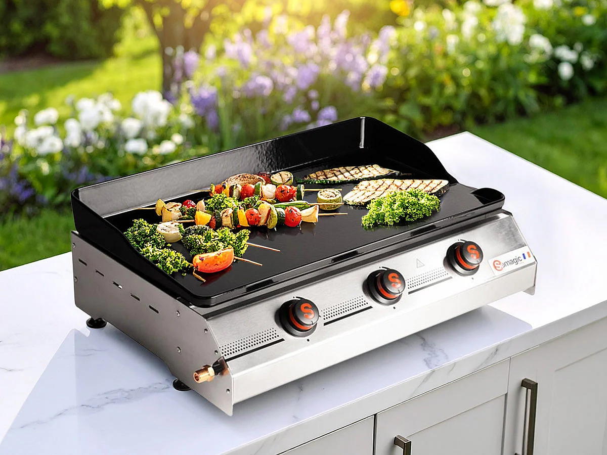 Plancha gaz 3 brûleurs So Premium - 10,5 kW