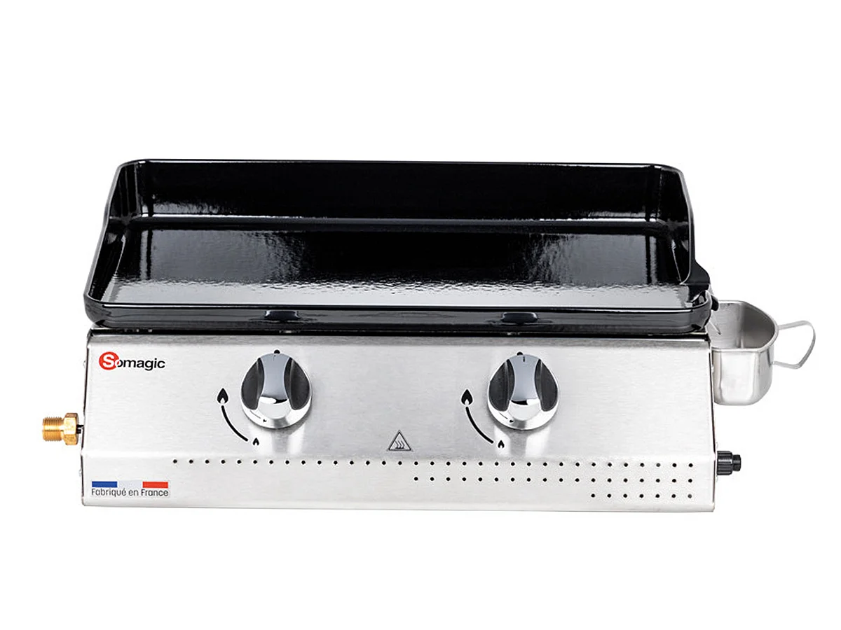 Plancha gaz 2 brûleurs Vera 200 - Somagic