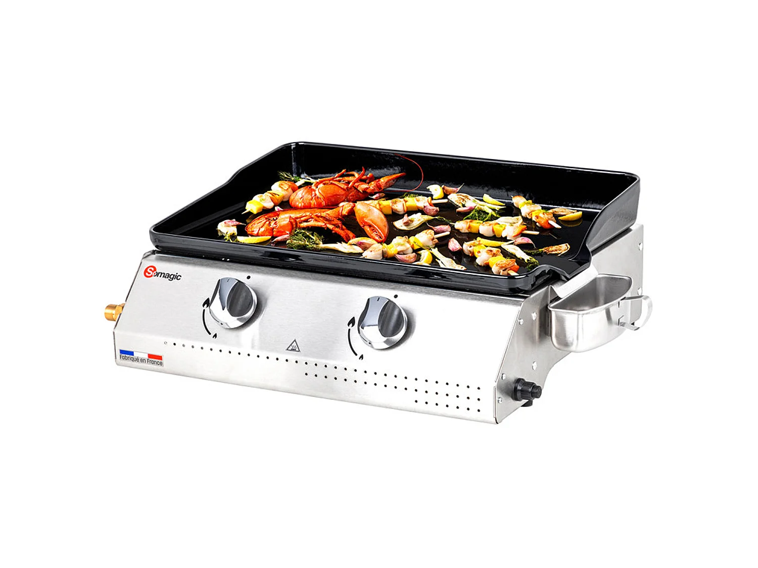 Plancha gaz 2 brûleurs Vera 200 - Somagic
