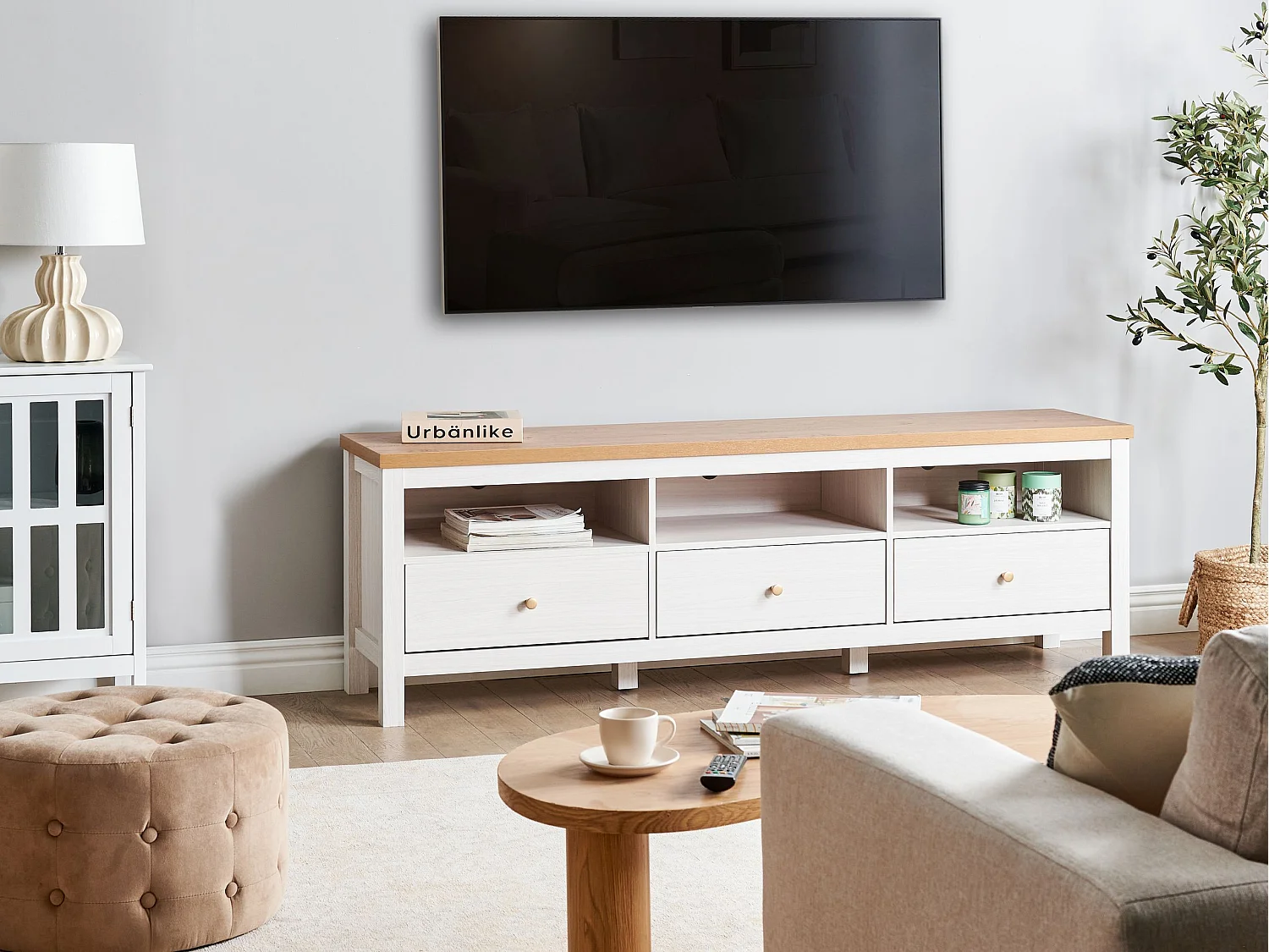 Meuble TV INVERELL Blanc