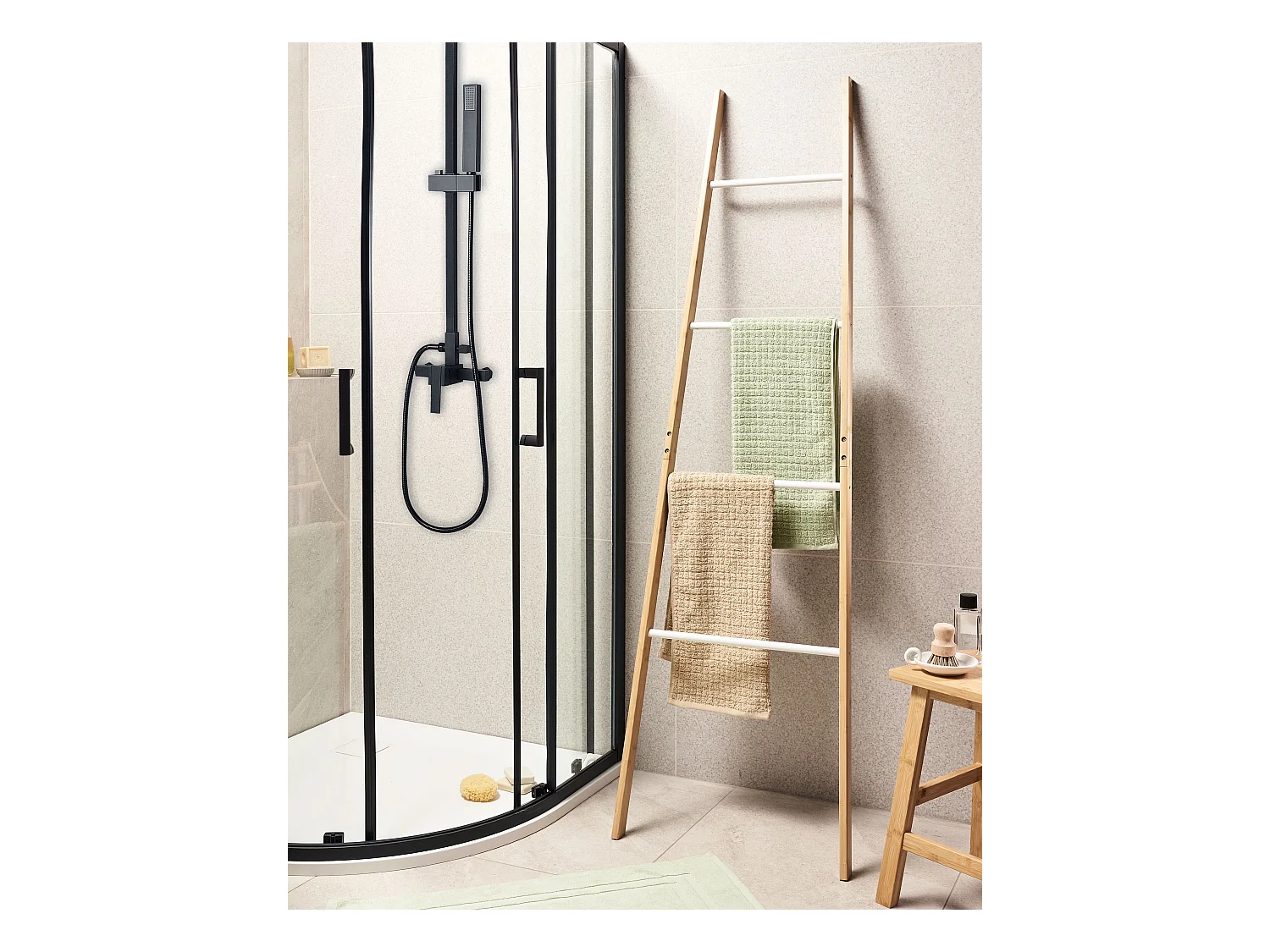 Handdoekrek OTAVALO Bamboehout Lichtbruin