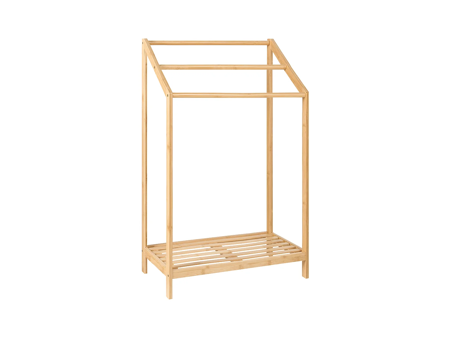 Porte-serviettes avec étagère YUNGAS Bambou Marron clair