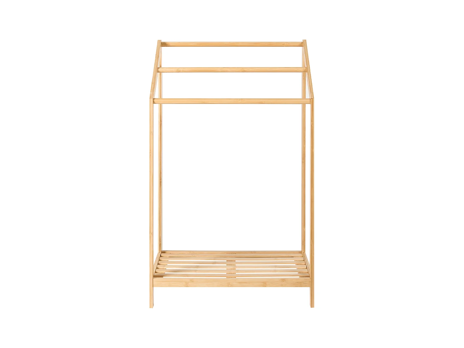 Handtuchhalter mit Ablage YUNGAS Bambusholz Hellbraun