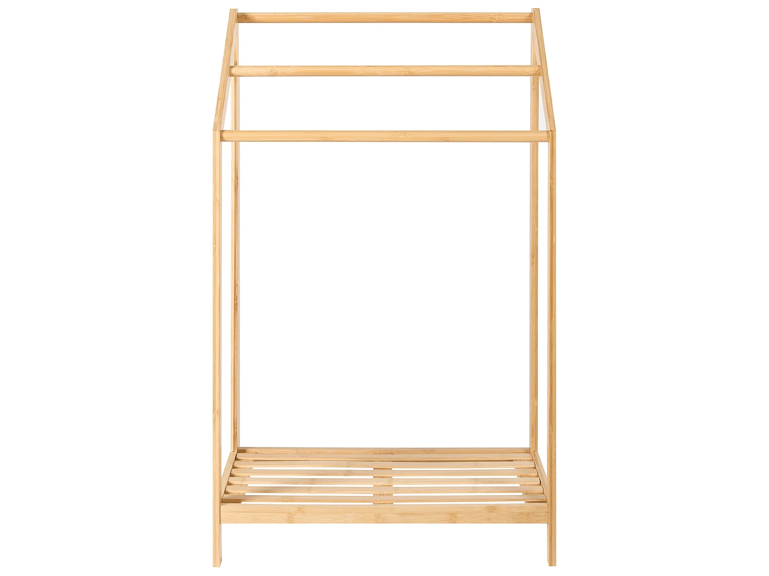 Towel Stand with Shelf YUNGAS Bamboo Light Brown