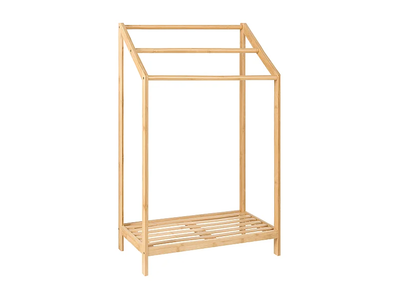 Porta asciugamani con ripiano YUNGAS Legno di bambù Marrone chiaro