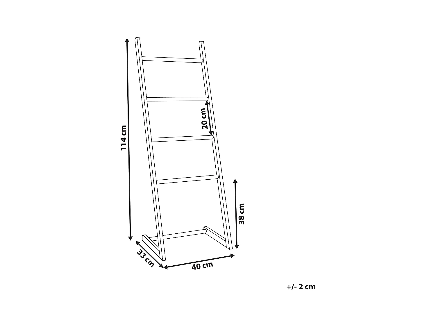 Porte-serviettes ZAPALLAR Bambou Marron clair