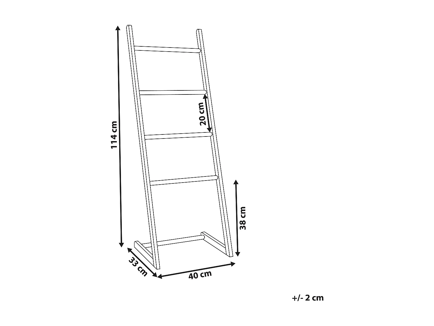 Handtuchhalter ZAPALLAR Bambusholz Hellbraun
