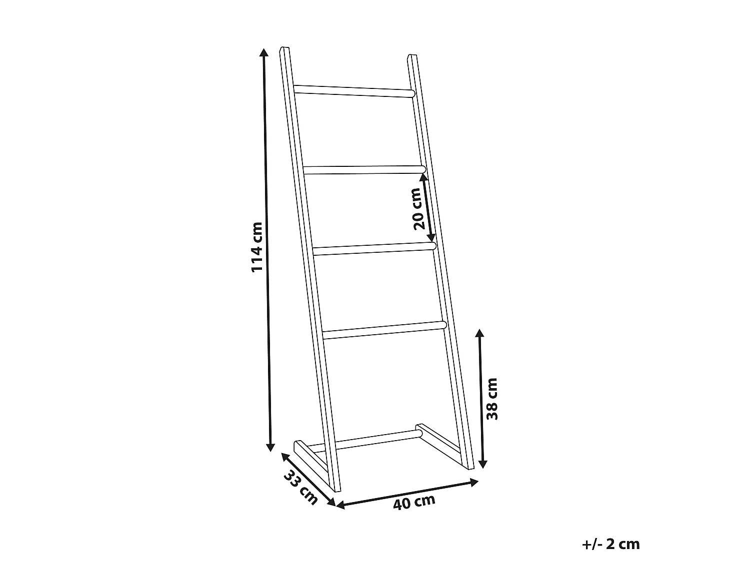 Porte-serviettes ZAPALLAR Bambou Marron clair