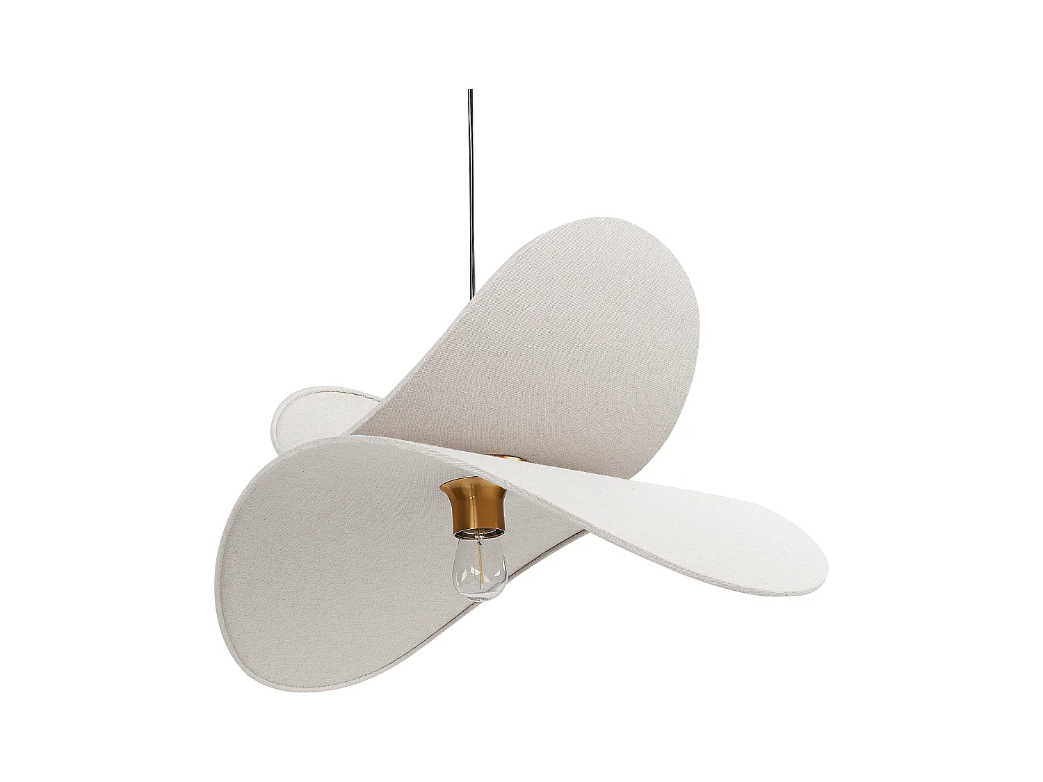 Lampe suspension MASCOTA Lin Gris clair
