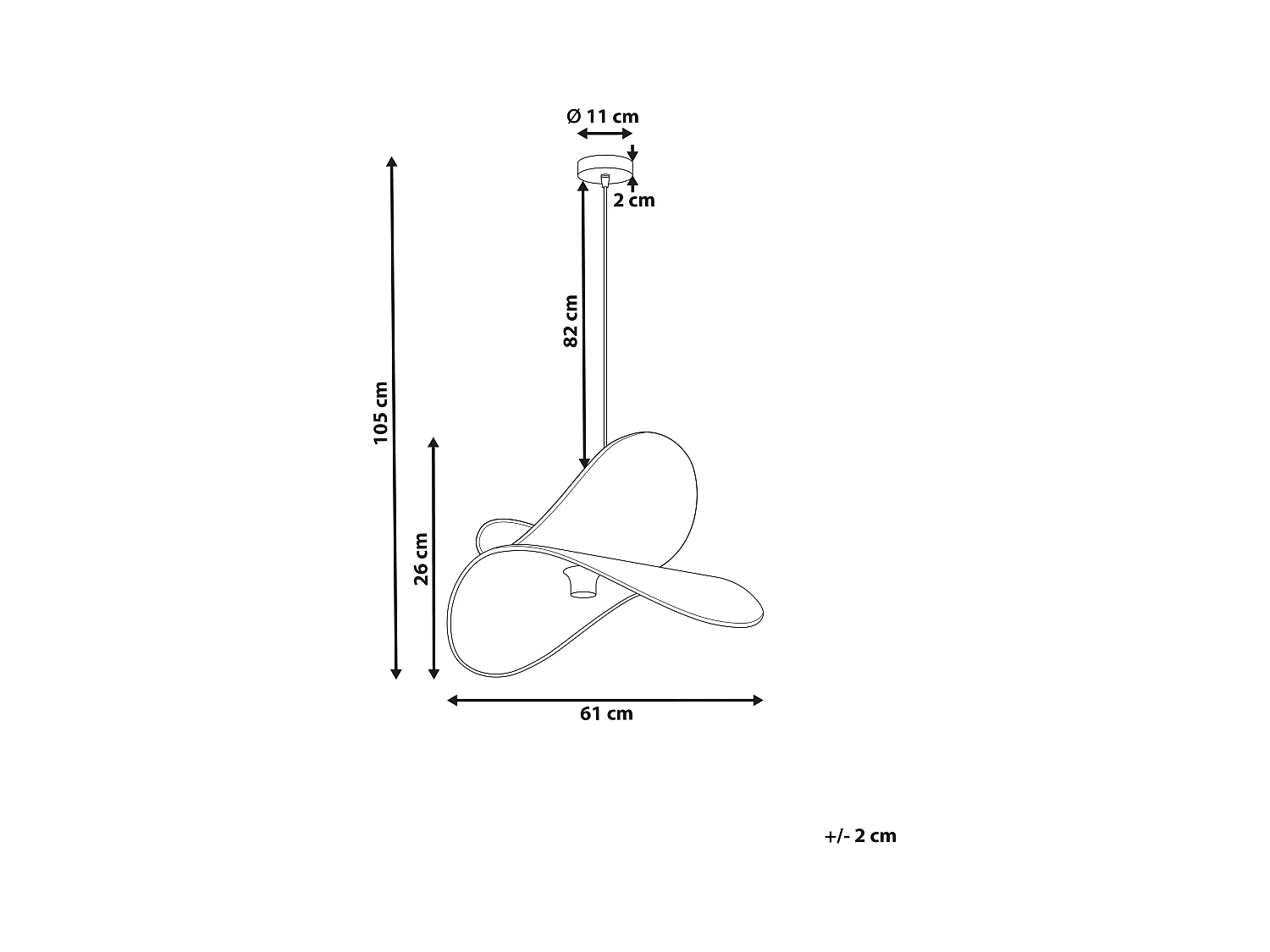 Lampe suspension MASCOTA Lin Gris clair