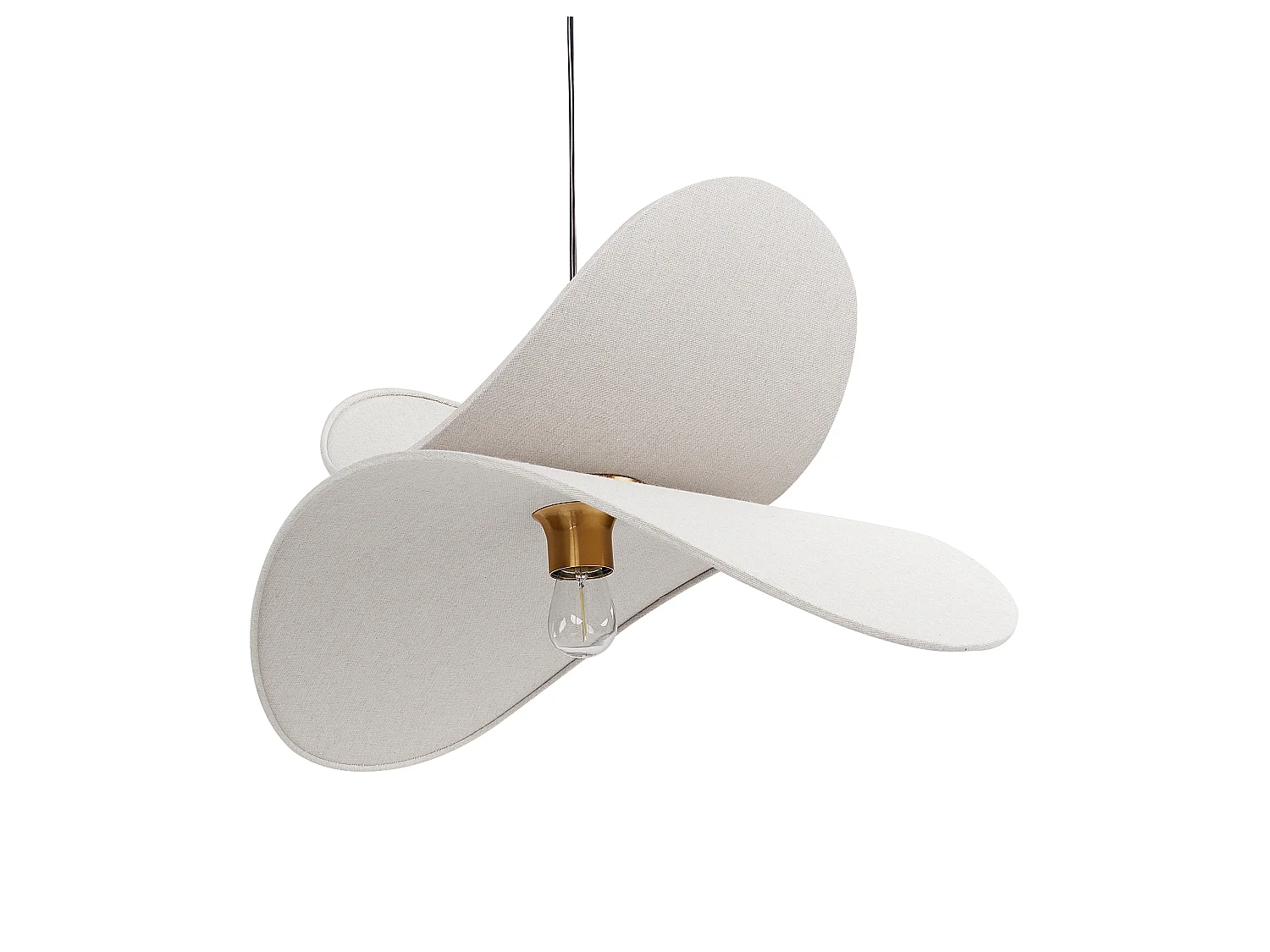 Lampe suspension MASCOTA Lin Gris clair