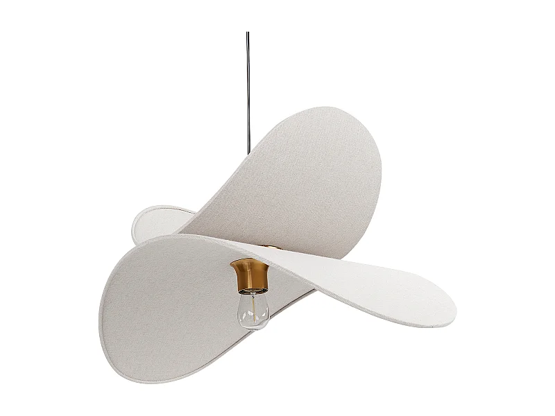 Lampe suspension MASCOTA Lin Gris clair