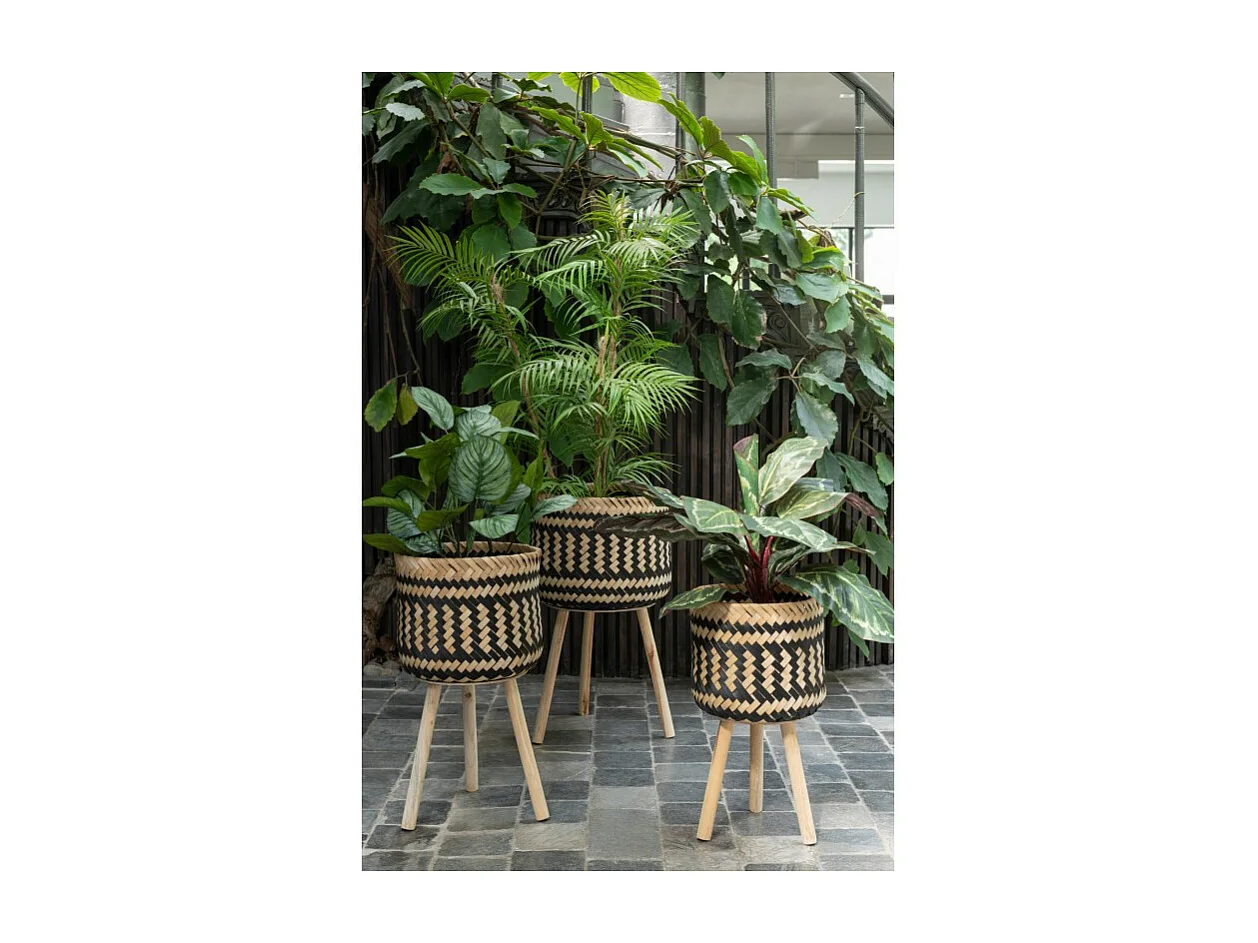 Planta plástico verde en maceta Alt. 70 cm