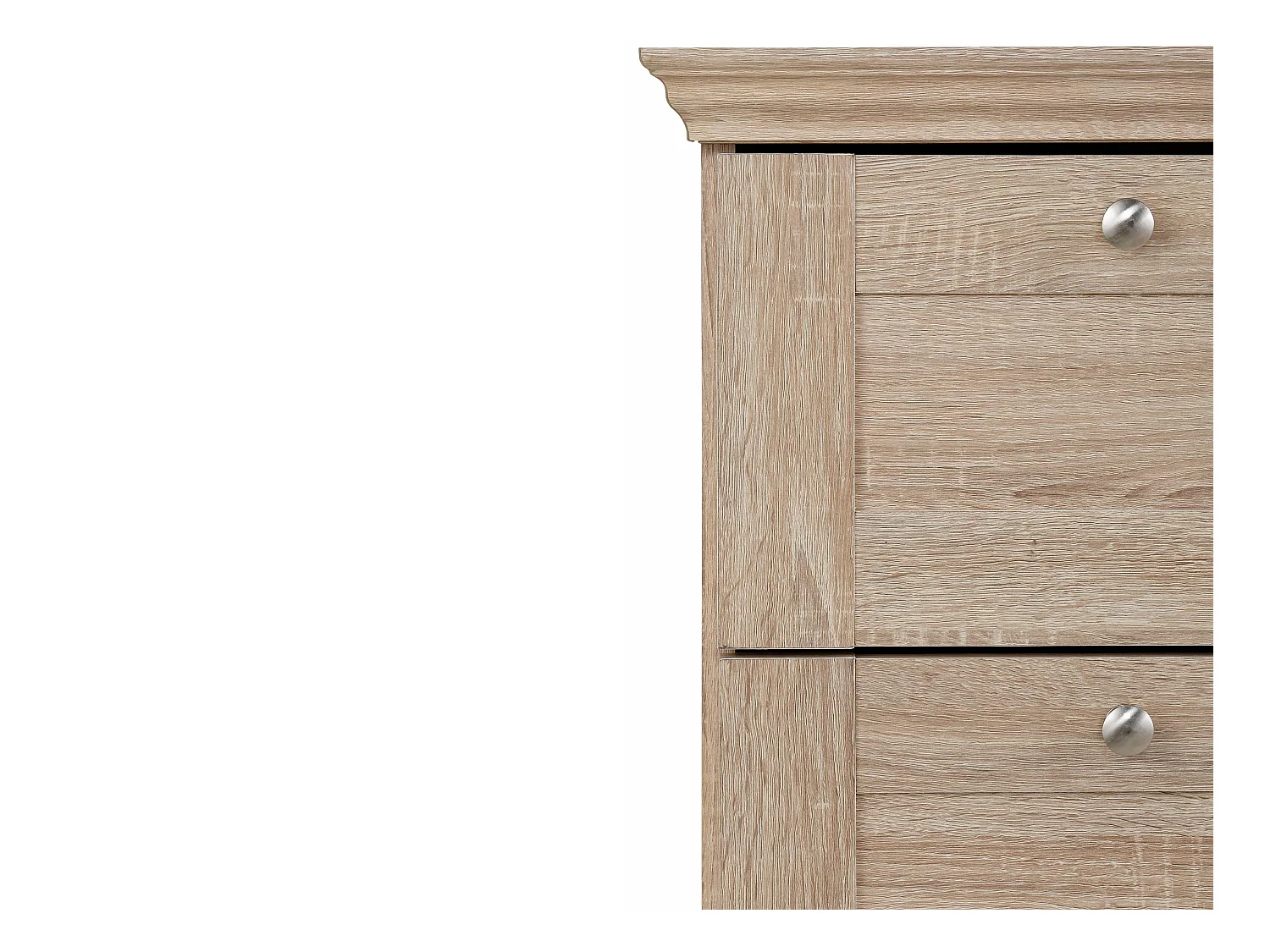 Binz | Meuble à chaussures avec 2 abattants et 1 tiroir en chêne