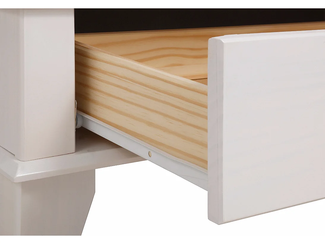 James | Showcase 2 portes et 1 tiroir en blanc