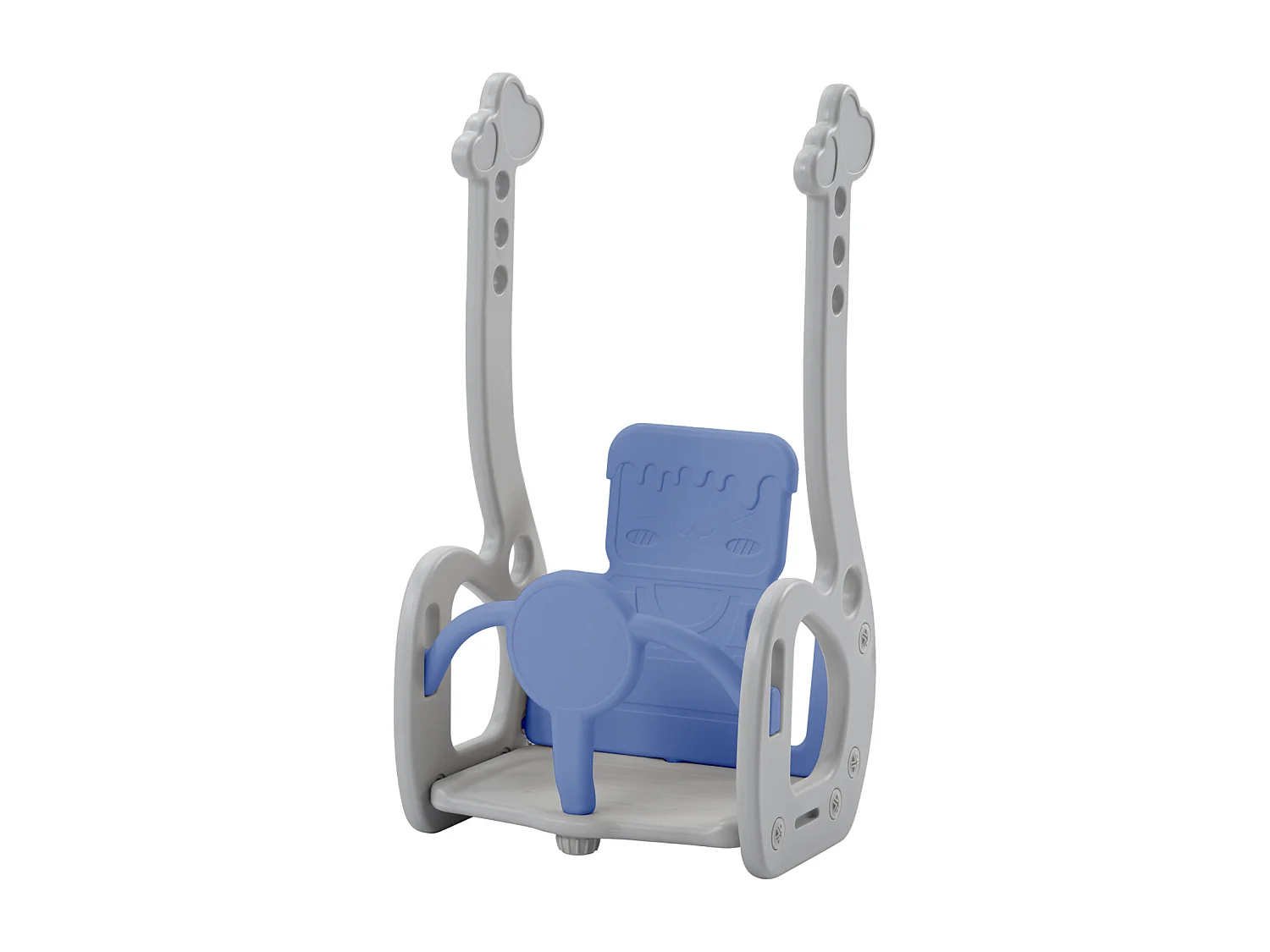 Toboggan pour enfants, aire de jeux pour enfants 4 en 1 avec panier de basket, échelle d'escalade, balançoire de jardin