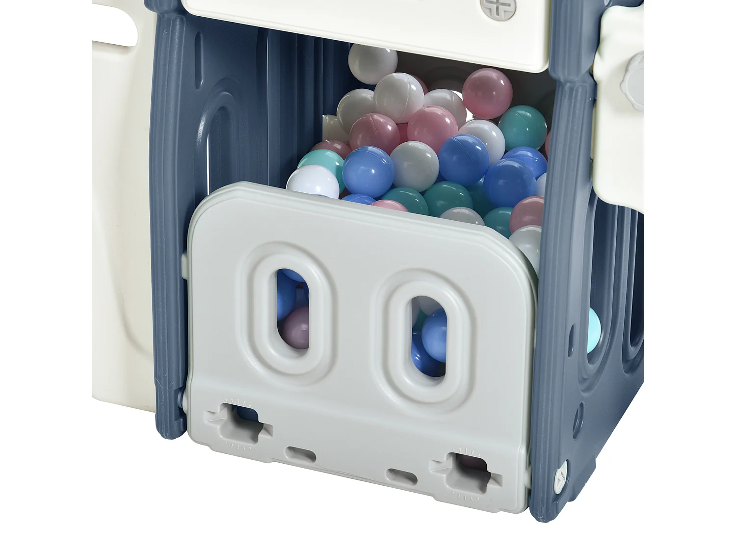 Castillo infantil, tobogán y parque infantil 6 en 1, fabricado en HDPE de alta densidad