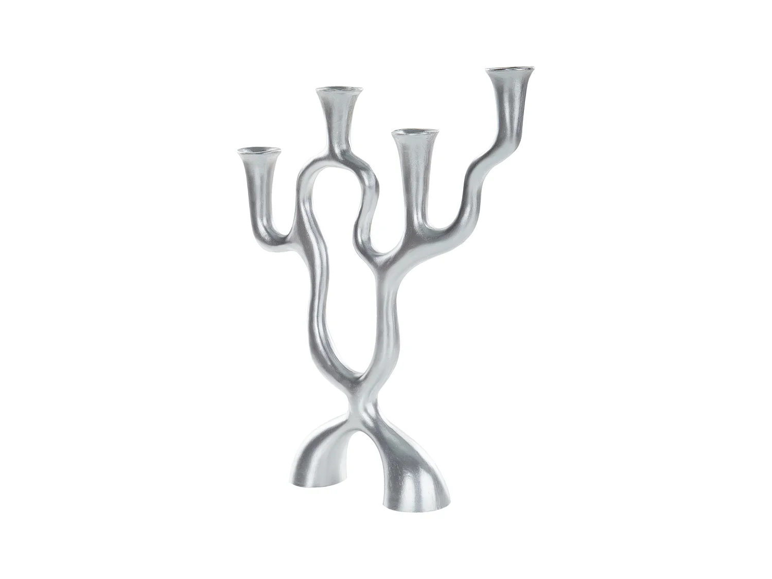 Kaarshouder FAMOES Metaal 41 cm Zilver