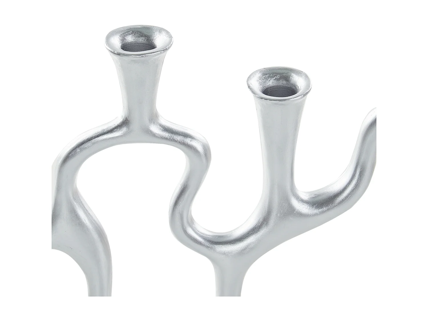 Świecznik FAMOES Metal 41 cm Srebrny