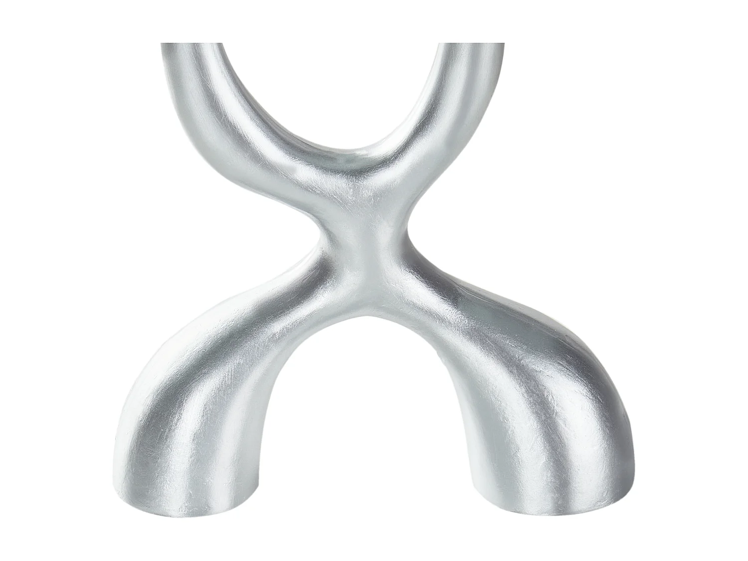 Kerzenständer FAMOES Metall 41 cm Silber