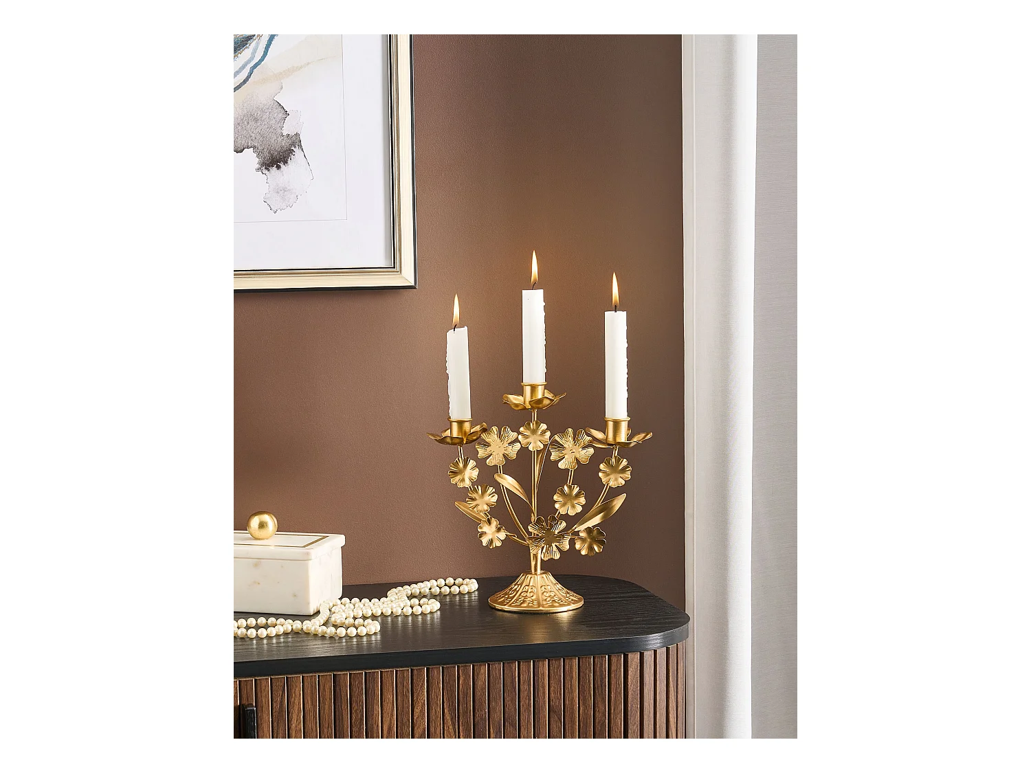 Kerzenständer RAMADA Metall 25 cm Gold