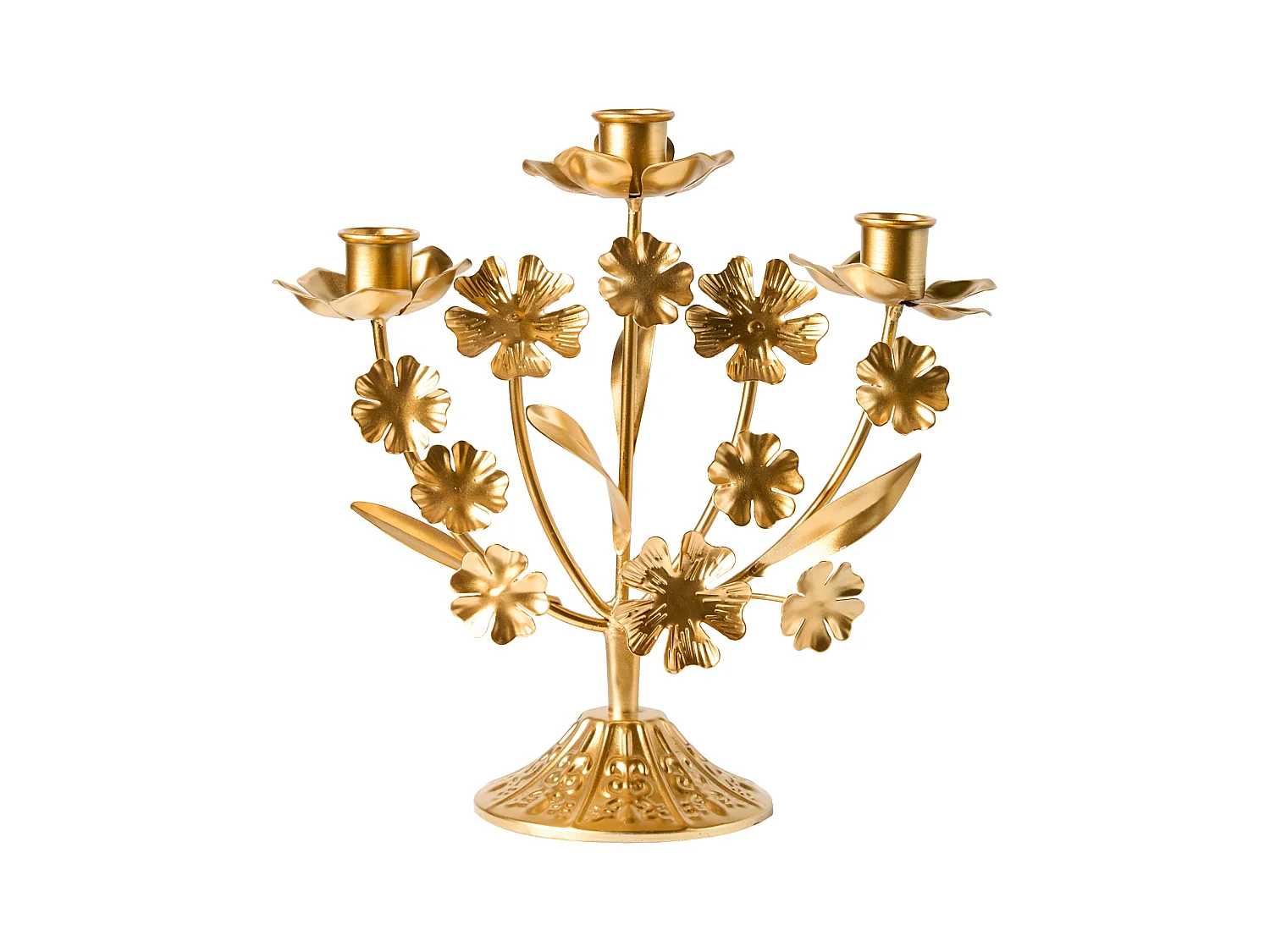 Bougeoir RAMADA Métal 25 cm Doré