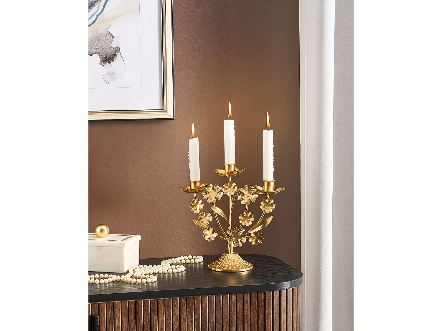 Kerzenständer RAMADA Metall 25 cm Gold