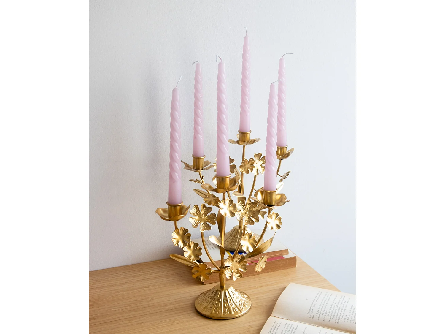 Bougeoir RAMADA Métal 25 cm Doré