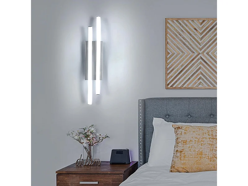 Applique da Parete Interno, Applique da Esterno Applique Camera da Letto Moderne pour Salon, Chambre, Escalier et Couloir, Blanc Froid 6500K